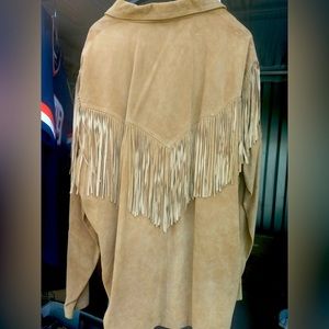 3X suede fringe Scully Mountain Man jacket